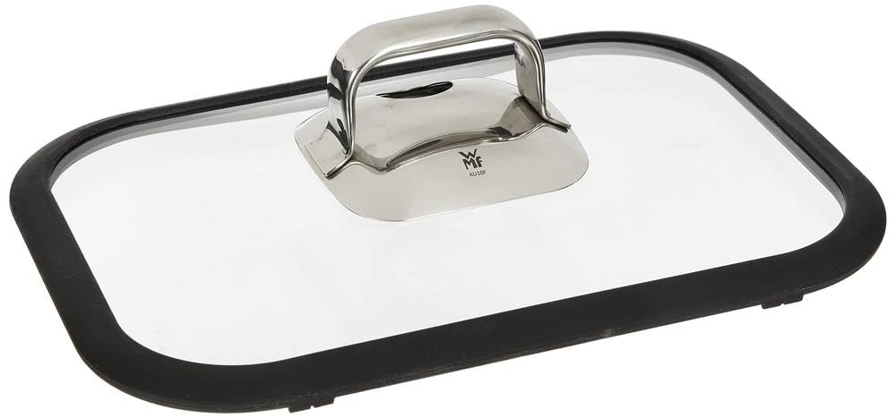 WMF Vitalis Aroma Dampfgarer 28 cm, Dampfgarer Topf, Bräter rund 5,0l, Dampfgartopf, Glasdeckel mit Silikonrand, Garthermometer, Garblech, Cromargan Edelstahl unbeschichtet, backofenfest