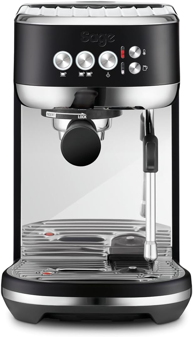 Sage The Bambino Plus, Kompakte Kaffeemaschine, Schwarzer Trüffel