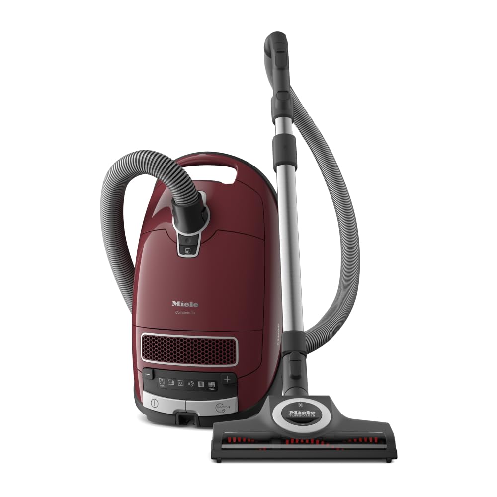 Miele Complete C3 Allergy – Bodenstaubsauger mit Beutel, Power Efficiency Motor, HEPA AirClean Filter und großem Aktionsradius – Lotosweiß