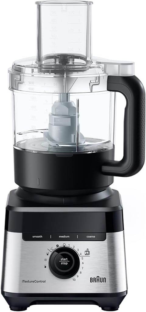Braun PowerBlend 7 – Hochleistungs-Standmixer mit 30.000 U/min für cremige Smoothies, Shakes & Saucen, TriAction-Mixkrug, iTextureControl, Smoothie2Go 600 ml To-Go Becher, 1400W, Schwarz (JB7568BK)