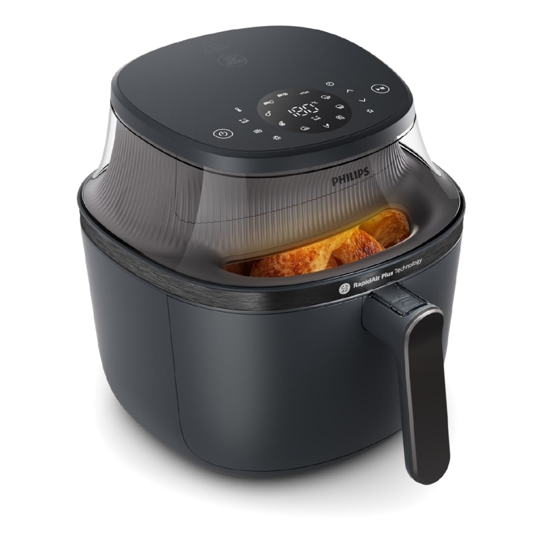 Philips Airfryer 3000 Serie Heißluftfritteuse, Schwarz, 7,2L