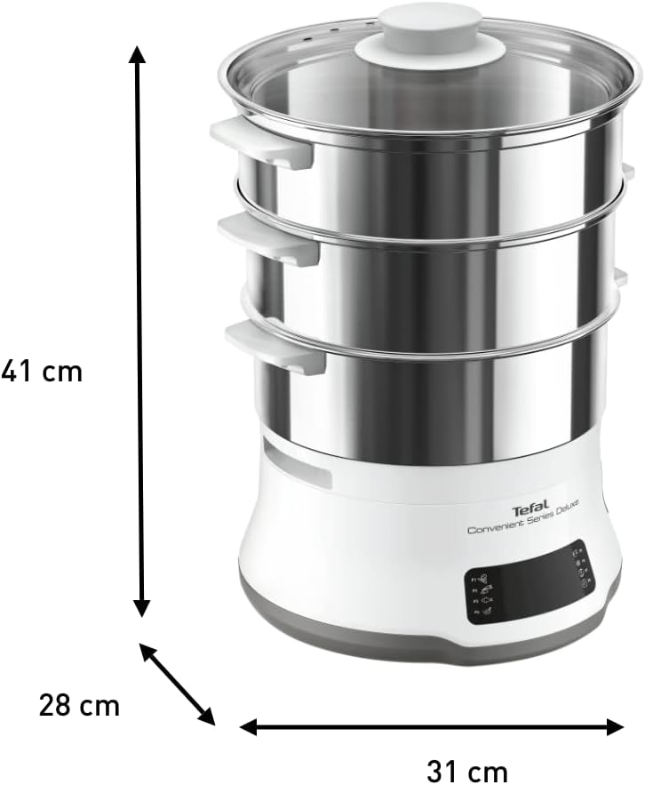 Tefal Convenient Series Deluxe Dampfgarer, einfacher Touchscreen