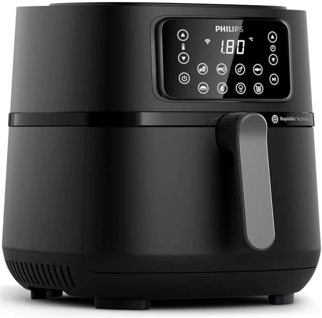 Ölfreie Fritteuse PHILIPS Connected Airfryer XXL HD9285/96 5000-Serie 7,2 l 6 Personen 16 Voreinstellungen Schwarz