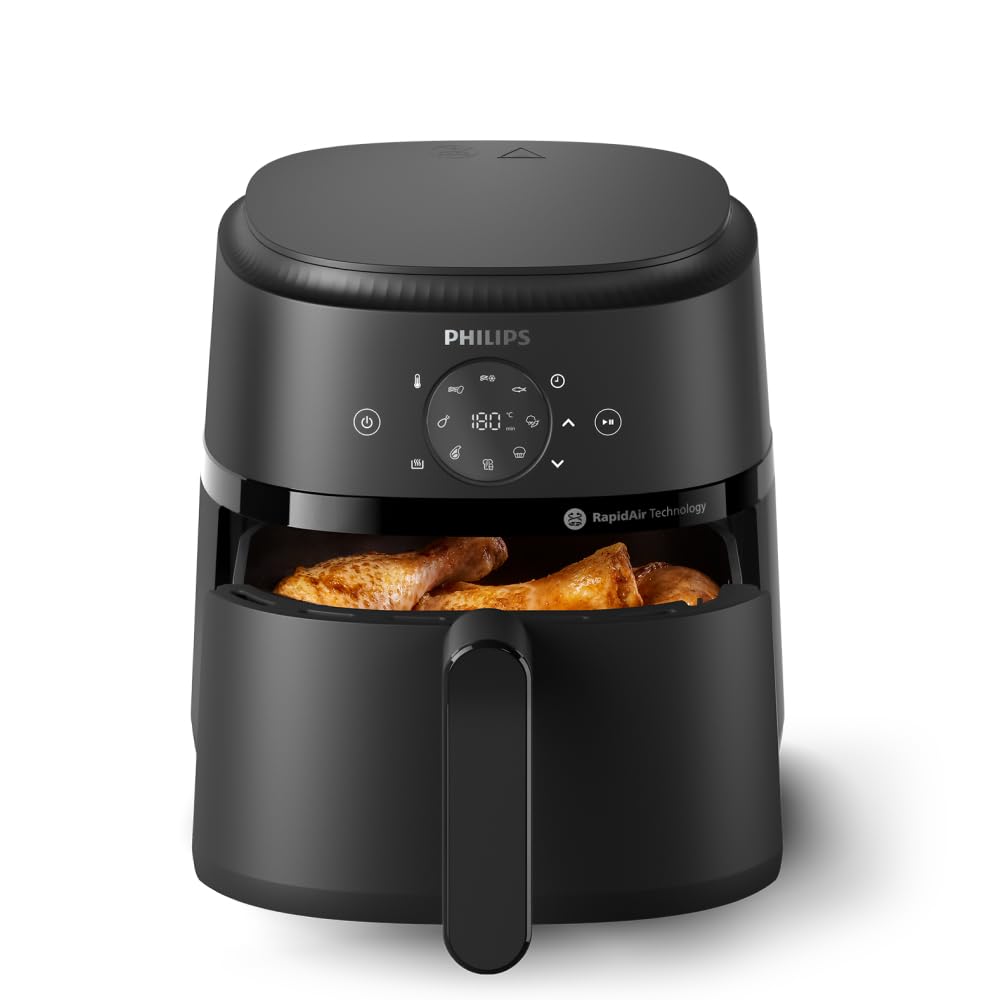 Philips Airfryer 3000 Serie Heißluftfritteuse, Schwarz, 7,2L