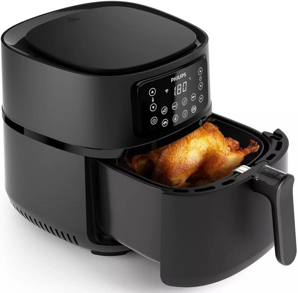 Ölfreie Fritteuse PHILIPS Connected Airfryer XXL HD9285/96 5000-Serie 7,2 l 6 Personen 16 Voreinstellungen Schwarz