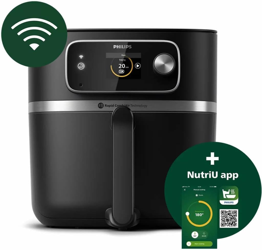 Friteuse Philips Séries Airfryer Combi XXL HD9880/90 Noir