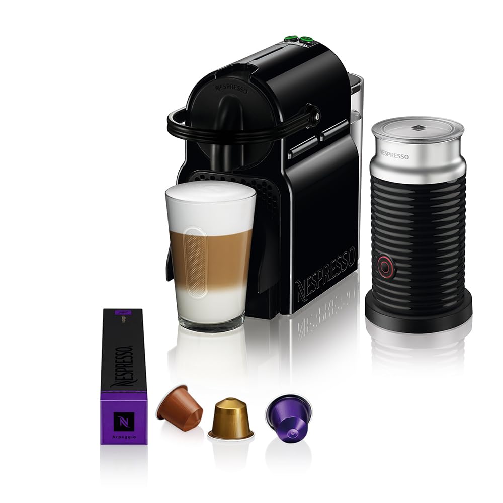 NESPRESSO DE’LONGHI Inissia Schwarz Original Kapselmaschine EN80.B