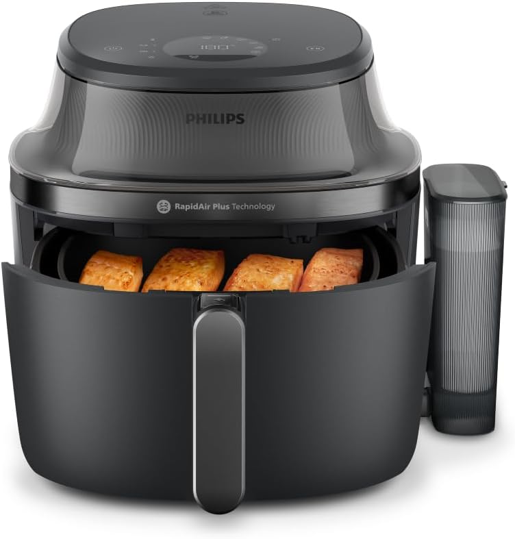 Philips Steam Airfryer 5000 Serie Heißluftfritteuse, Schwarz, 7,2 L