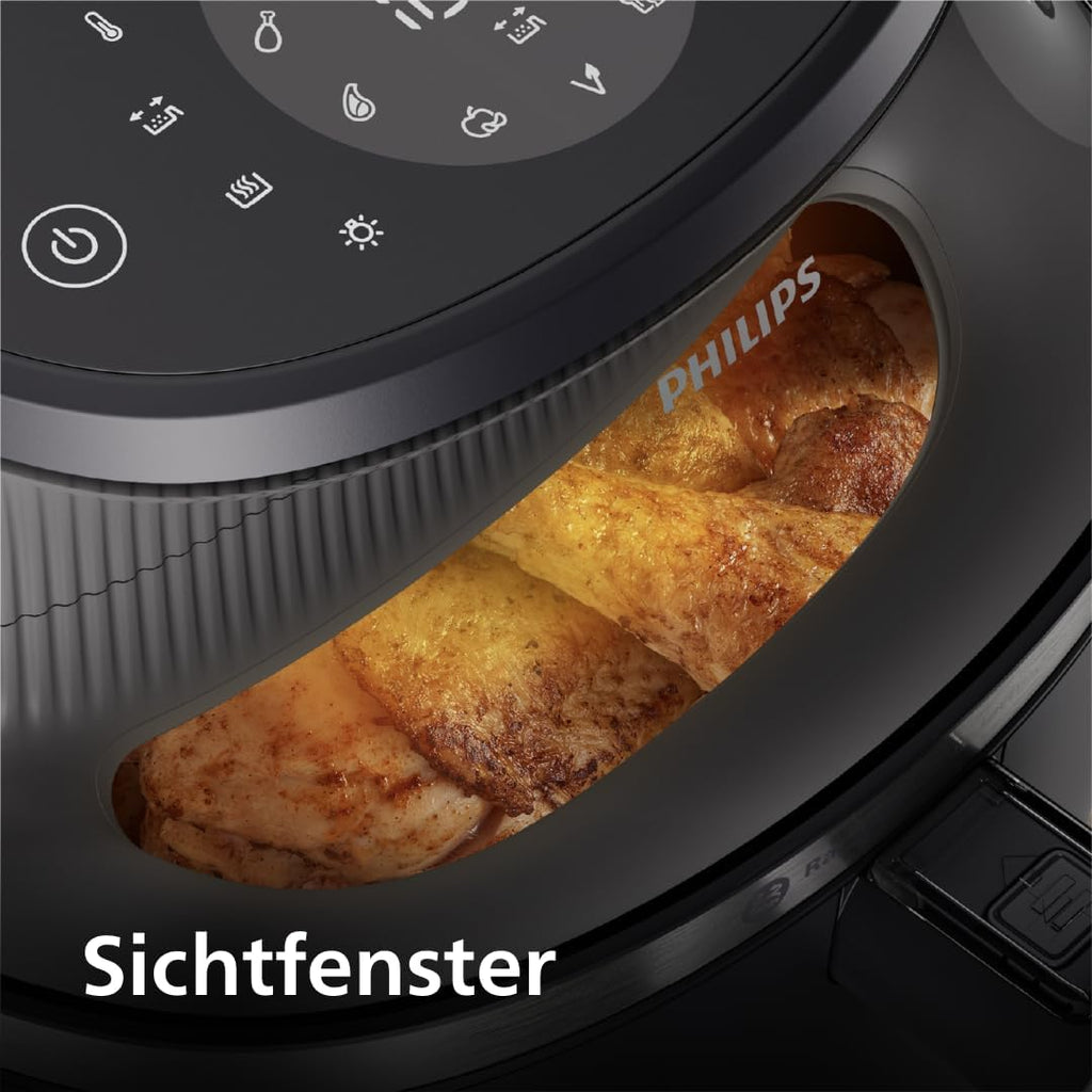 Philips Airfryer 3000 Serie Heißluftfritteuse, Schwarz, 7,2L