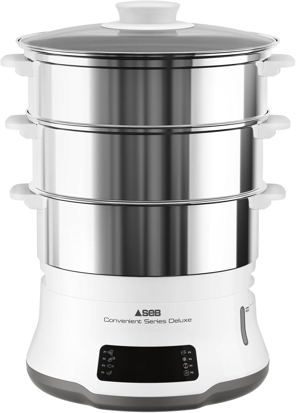 Tefal Convenient Series Deluxe Dampfgarer, einfacher Touchscreen
