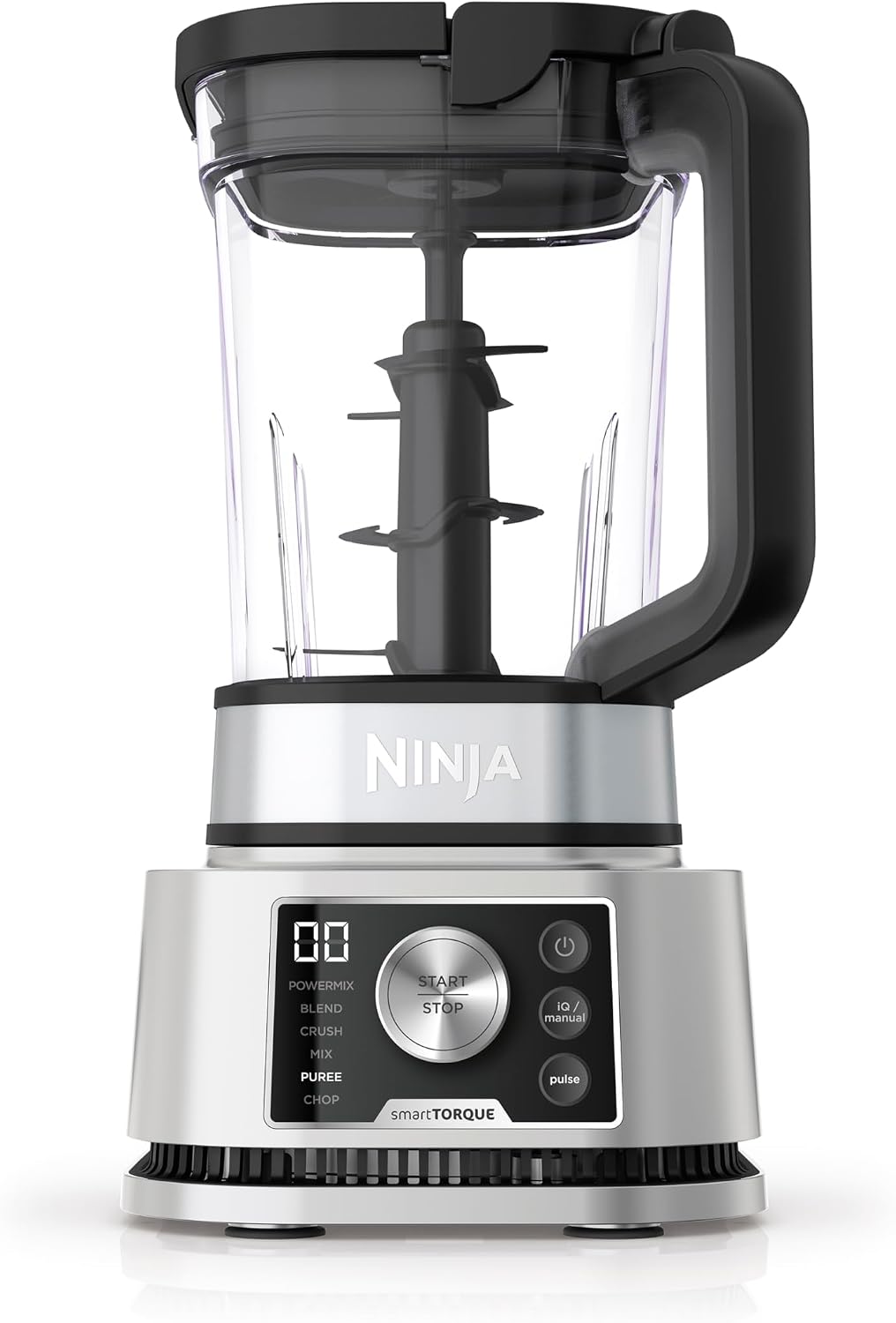 Ninja Foodi Power Nutri Mixer Smoothie Maker 3-in-1, Silber CB350EU