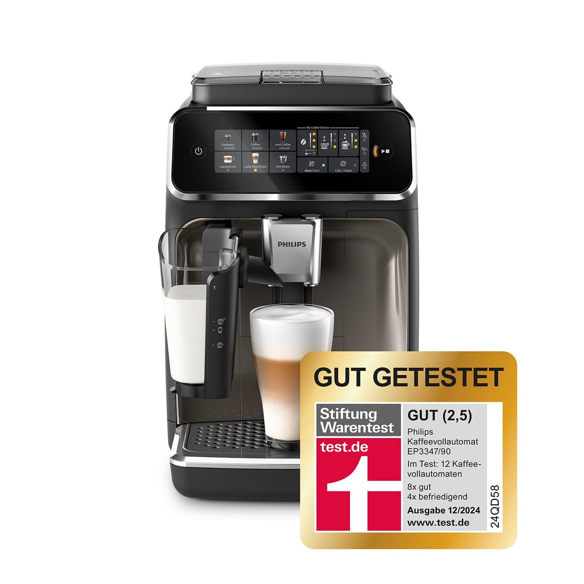 PHILIPS Kaffeevollautomat LatteGo 2300 Serie, Weiß, 4 Spezialitäten