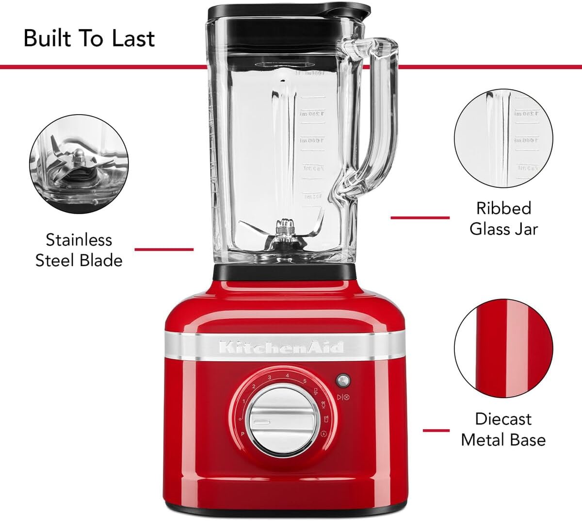 KITCHENAID ARTISAN K400 STANDMIXER 5KSB4026EER (EMPIRE ROT)