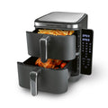 GOURMETmaxx FryUp3 Vertikale Heißluftfritteuse 3 Kammern | Heissluftfritteuse XXL 17 Liter | Airfryer mit Multi-Colour-Klapp-Touchdisplay | Air Fryer Friteuse für 12 Personen | 12 One-touch-Programme