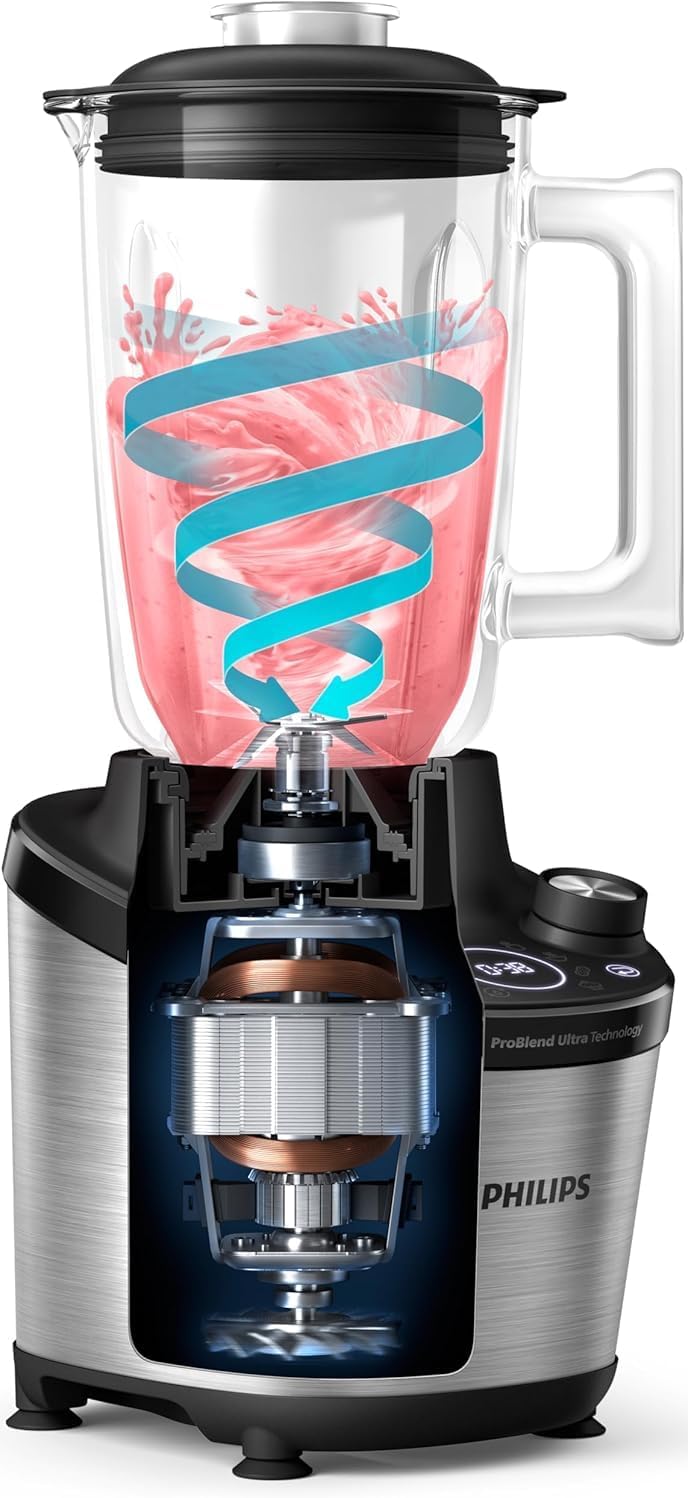 Philip Standmixer 7000 Serie, Edelstahl, 1.500 W