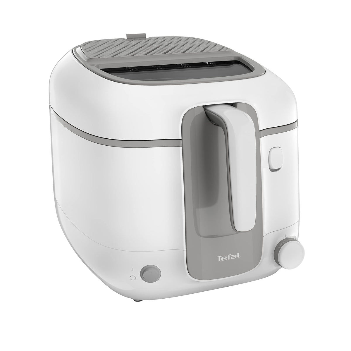 Tefal Fritteuse Super Uno, inkl. Timer, Kapazität: 2,2 Liter, Spülmaschinengeeignete Teile, Antihaftbeschichtung, Geruchsfilter, Fritteuse mit Fett-Spritzschutz, weiß/schwarz, FR3140
