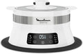 Moulinex Steam Up Dampfgarer, 8 Programme, passt sich an alle Formate von Gerichten an, einfache Reinigung, Nährstoffe, einfache Aufbewahrung, Rezeptheft weiß VJ504010