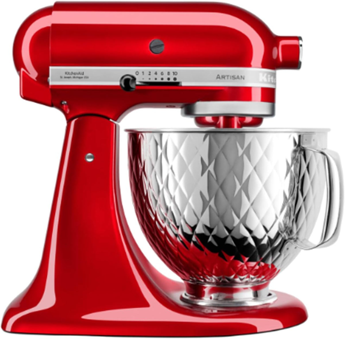 Kitchenaid Artisan 4, 8 L Standmixer 5KSM156 Guilted Schale Candy Apple-ECA