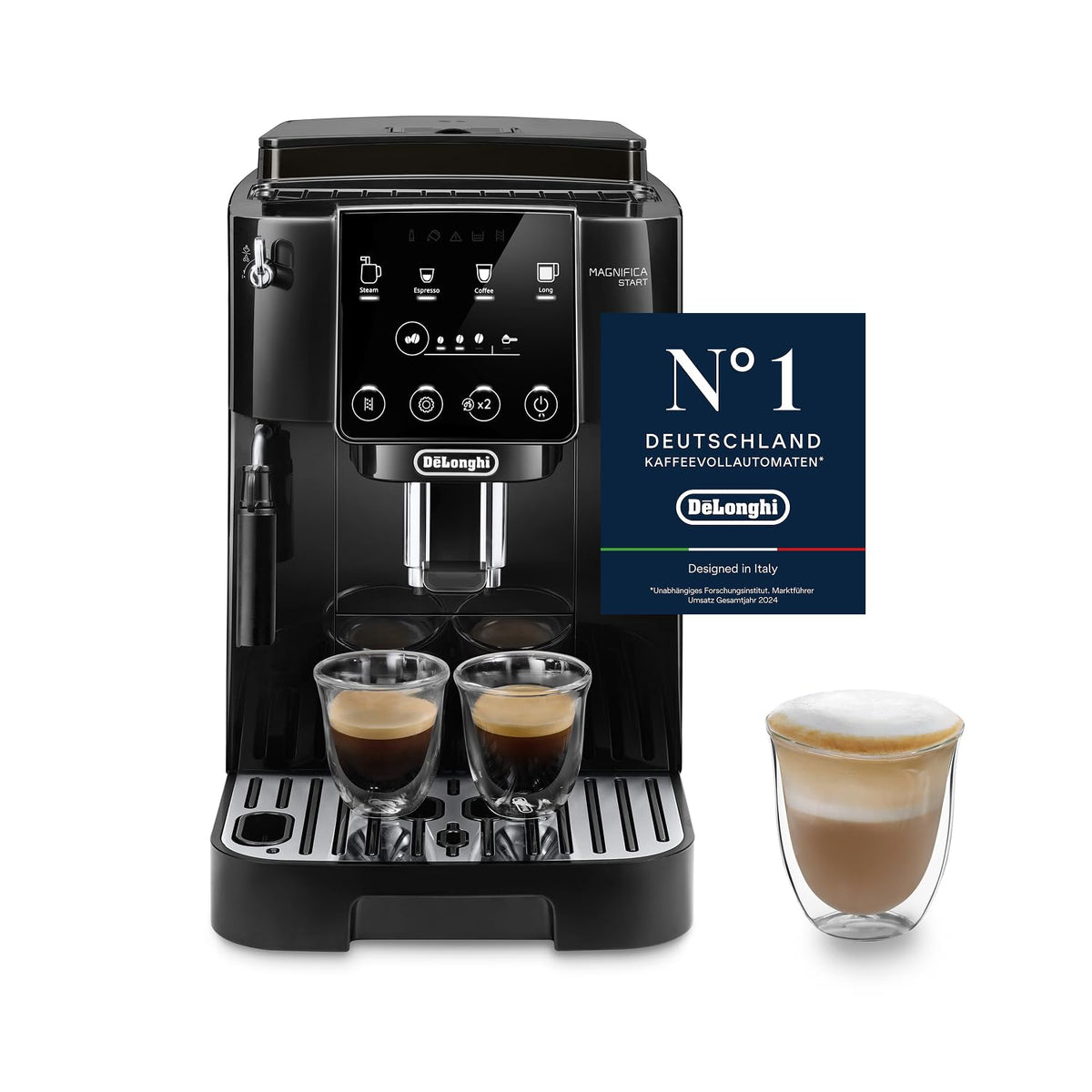 De'Longhi Magnifica Start - Kaffeevollautomat 4 Getränke Schwarz