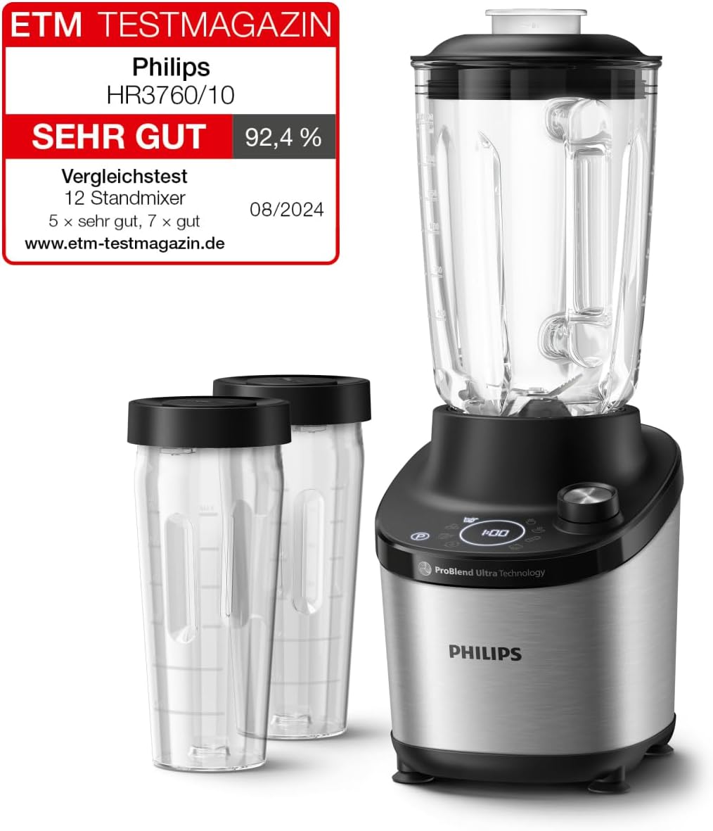 Philip Standmixer 7000 Serie, Edelstahl, 1.500 W
