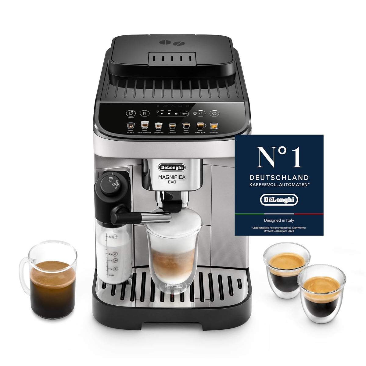 De'Longhi Magnifica Evo - Kaffeevollautomat 7 Getränke Schwarz