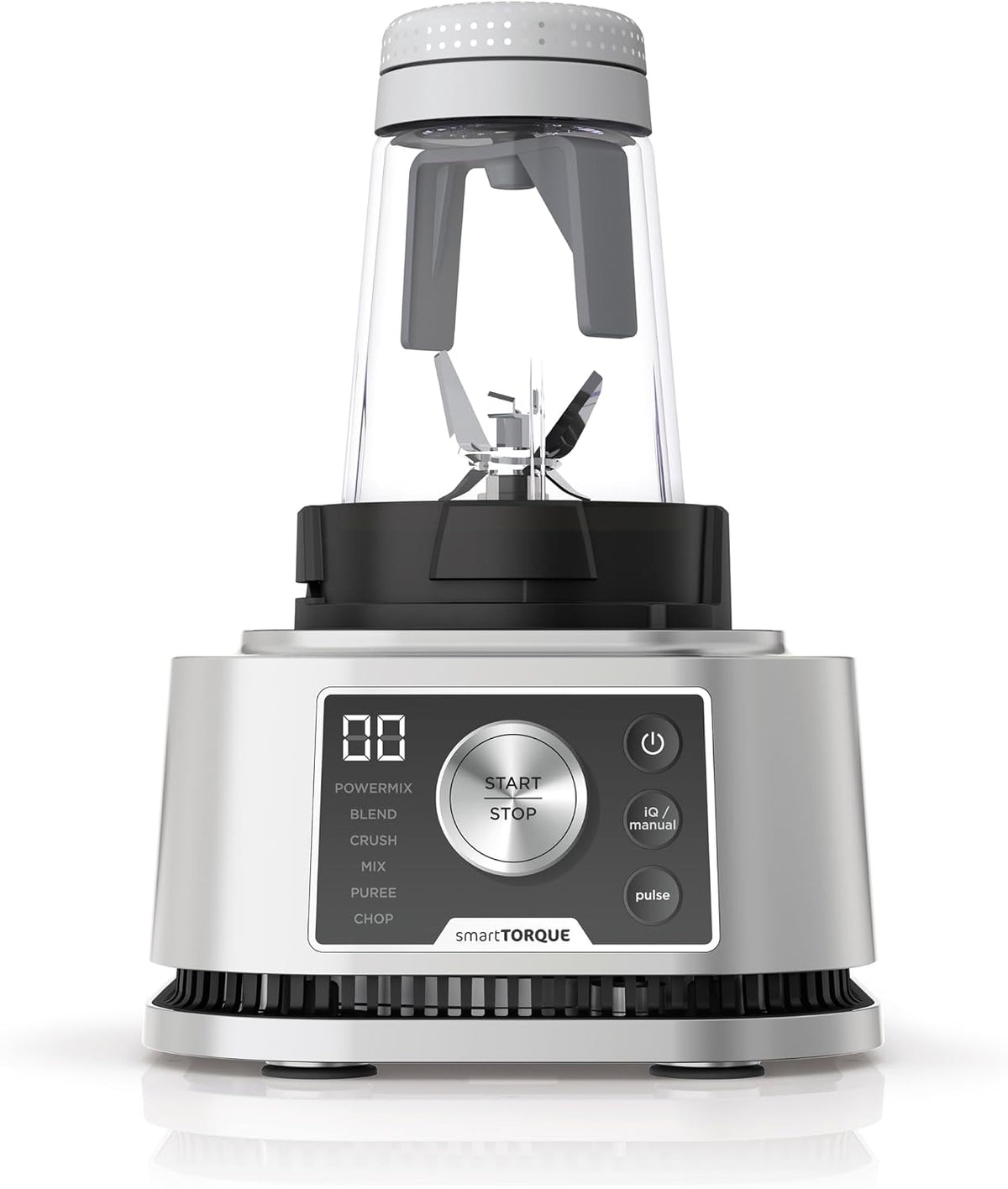 Ninja Foodi Power Nutri Mixer Smoothie Maker 3-in-1, Silber CB350EU