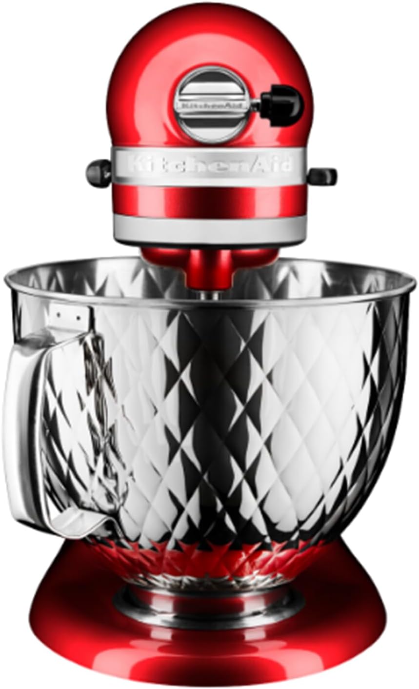 Kitchenaid Artisan 4, 8 L Standmixer 5KSM156 Guilted Schale Candy Apple-ECA