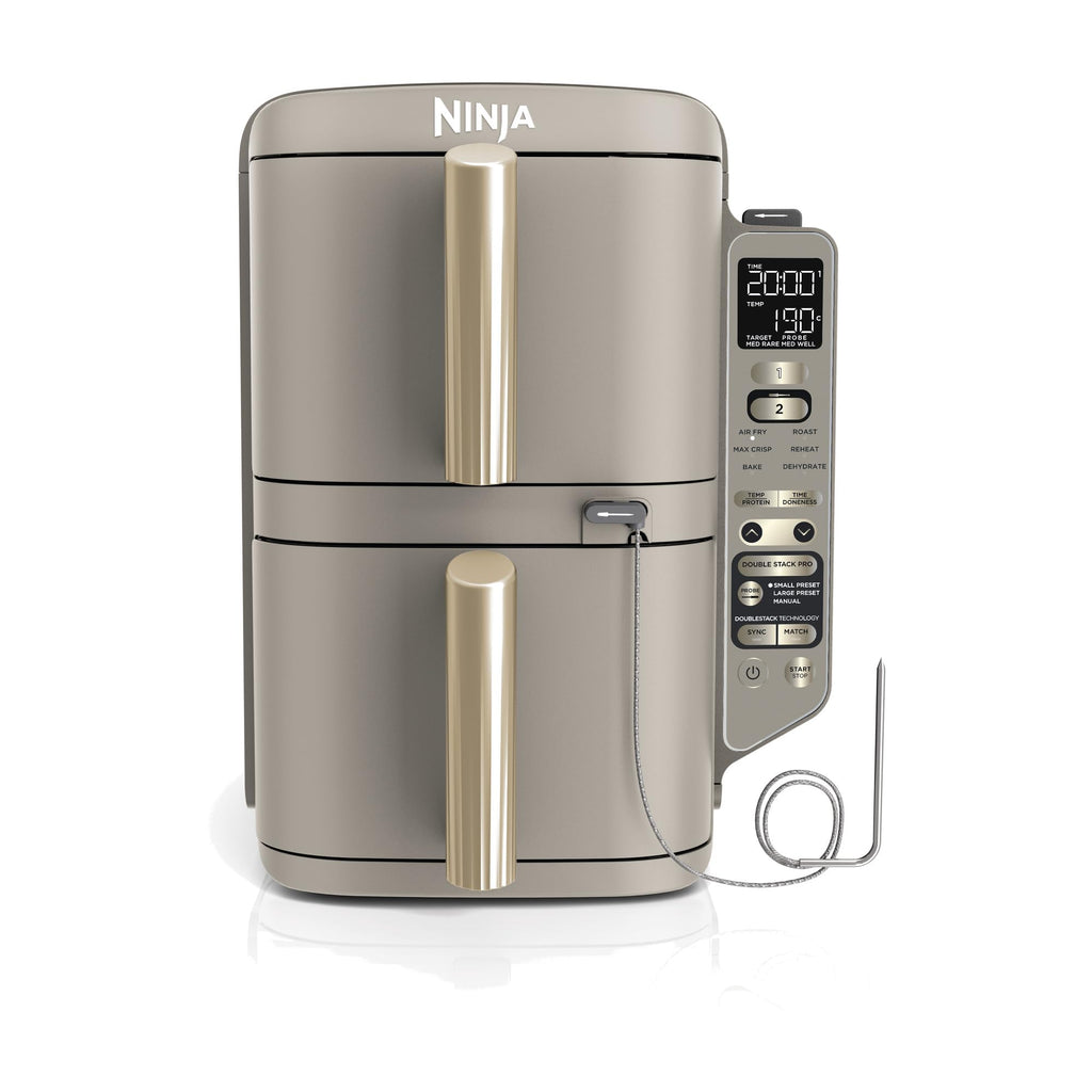 Ninja Double Stack Heißluftfritteuse, 6 Portionen, Schwarz SL300EU