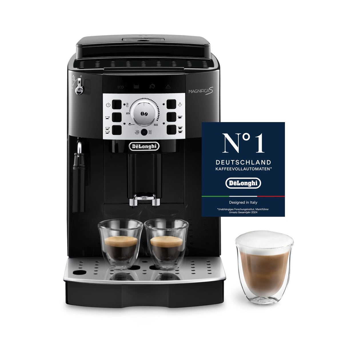 De'Longhi Magnifica Evo - Kaffeevollautomat 5 Getränke Silber