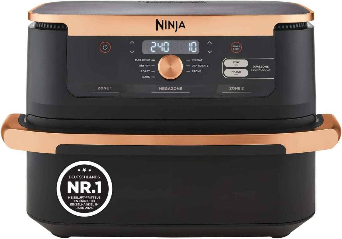 Ninja Foodi FlexDrawer Dual Zone Heißluftfritteuse AF500EUCP