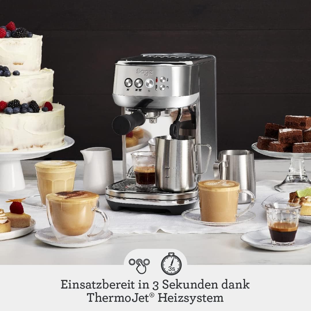 Sage the Bambino Plus, Espressomaschine, SES500SST, Perlweiß
