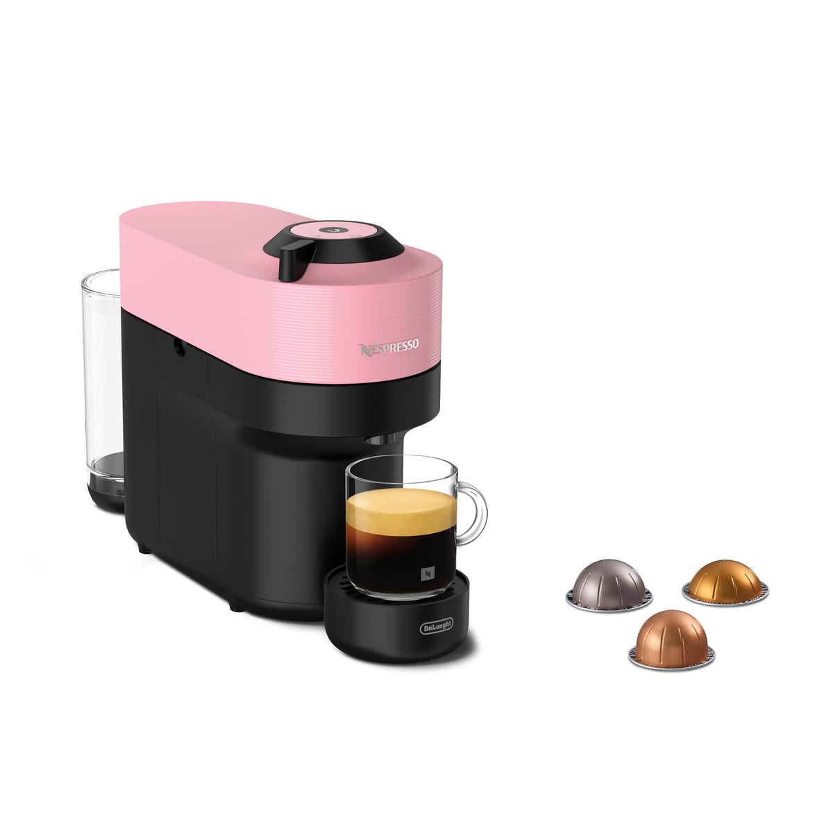 NESPRESSO DE’LONGHI Vertuo Pop Schwarz Kapselmaschine ENV90.BAE