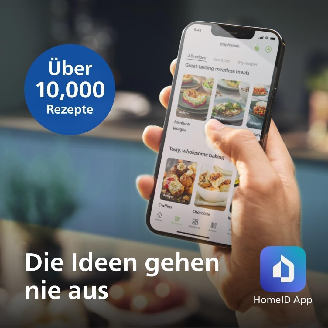 Philips Essential Airfryer Heißluftfritteuse XL, Schwarz, 6,2 L