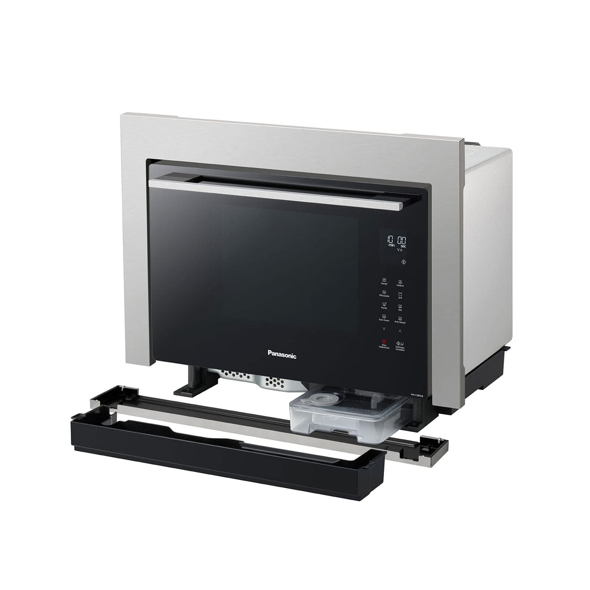 Panasonic NN-CS89LBGPG 4-in-1 Kombi-Mikrowelle, Dampfofen & Grill, 31 Liter, 1000 W, zwei Ebenen, Genius-Sensor, automatisches Aufwärmen, 36 Programme, einfache Reinigung, kompakt, Edelstahl