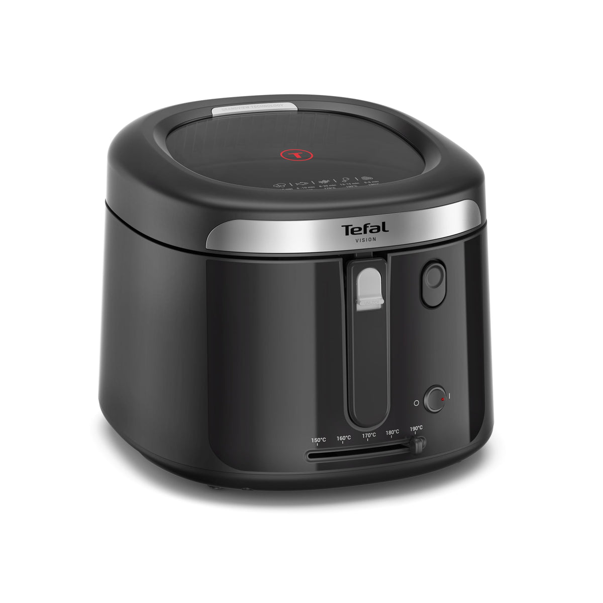 Tefal Oleoclean Pro Fritteuse 3,5L für knusprige Pommes, 2300W Edelstahl Friteuse mit Öl-Filterung, Herausnehmbarer Ölbehälter 1,2kg, Timer & Thermostat, Spülmaschinenfest, Schwarz/Edelstahl