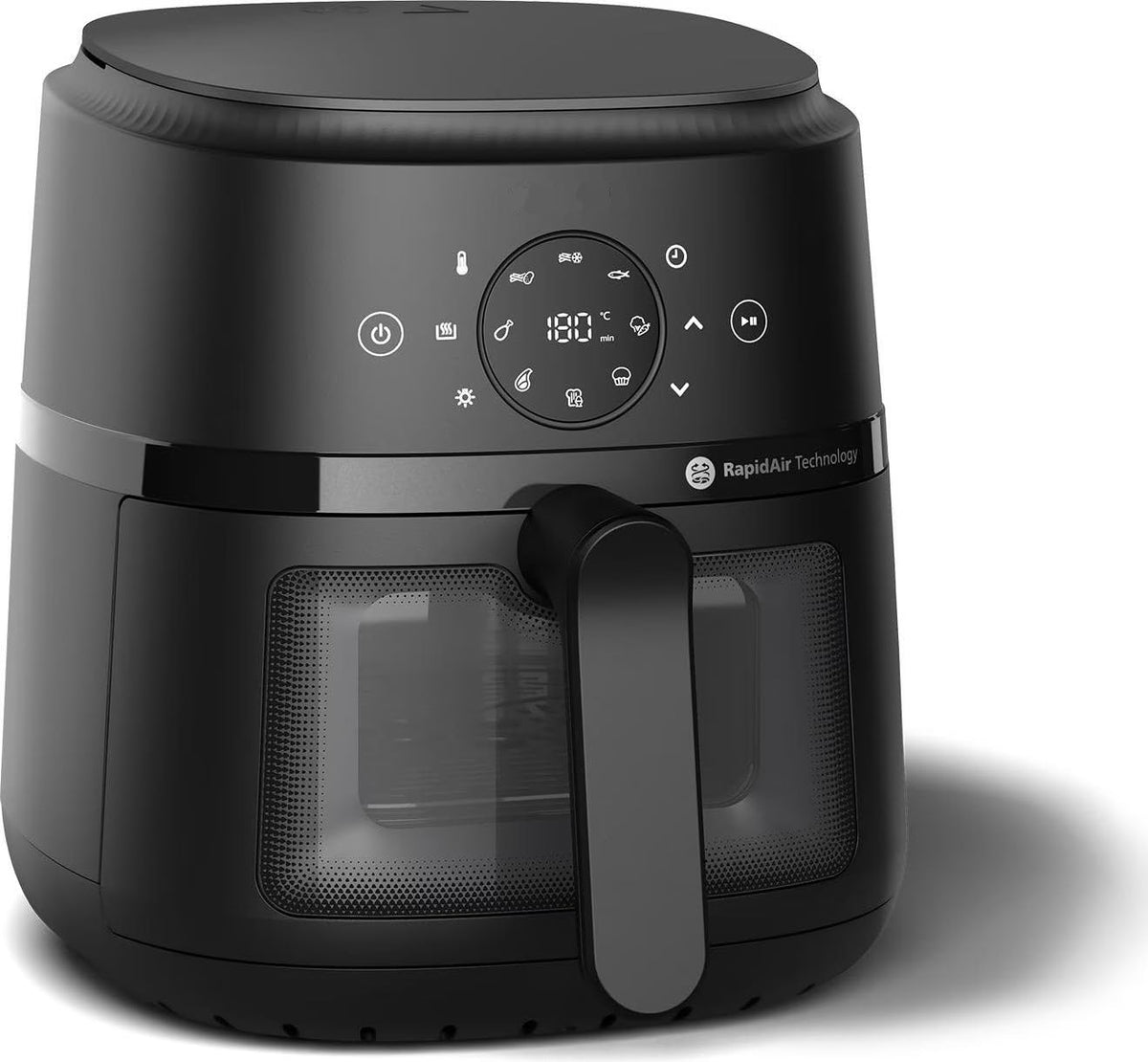 Philips Steam Airfryer 5000 Series Dual Basket Heißluftfritteuse mit Dampfgar-Funktion & 2 Körben – Steam, Airfry, SteamFy, 9L (3L+6L), RapidAir Plus, automatische Dampfreinigung (NA551/00)