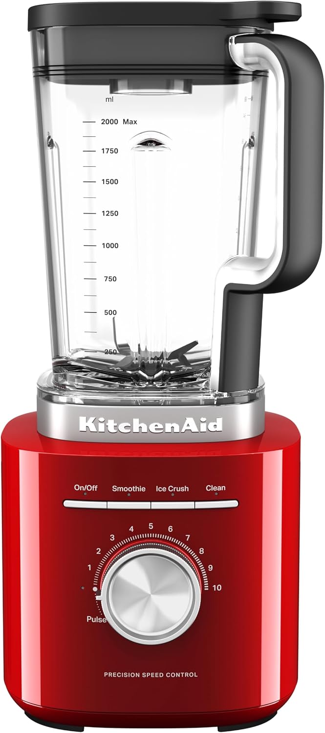 KitchenAid Pure Power Standmixer 2L BPA-freier Behälter Empire Rot
