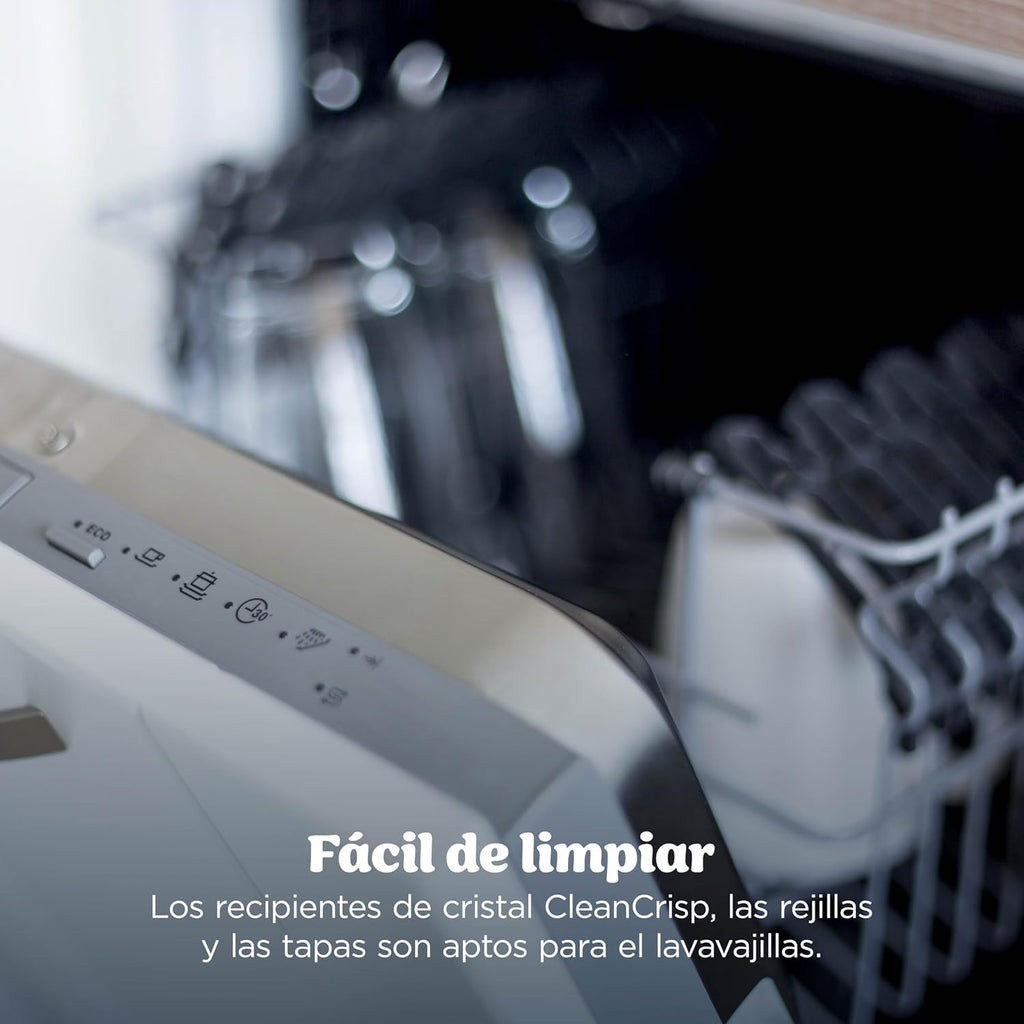 Ninja CRISPi PRO XL Glas-Heißluftfritteuse Air-Fryer, Moosgrün, AS090EUGN