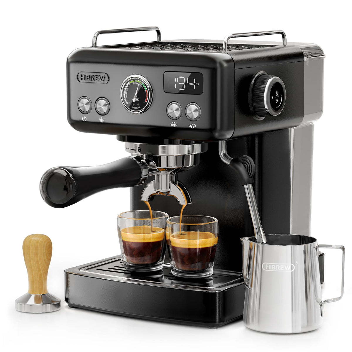 HIBREW H10A Espressomaschine 58mm Edelstahl 20 bar