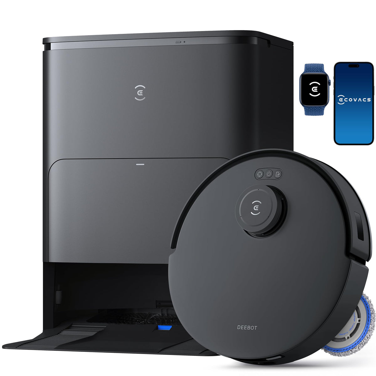 ECOVACS T30C Omni Gen2 Saugroboter mit Wischfunktion 25.000 Pa, TruEdge 2.0