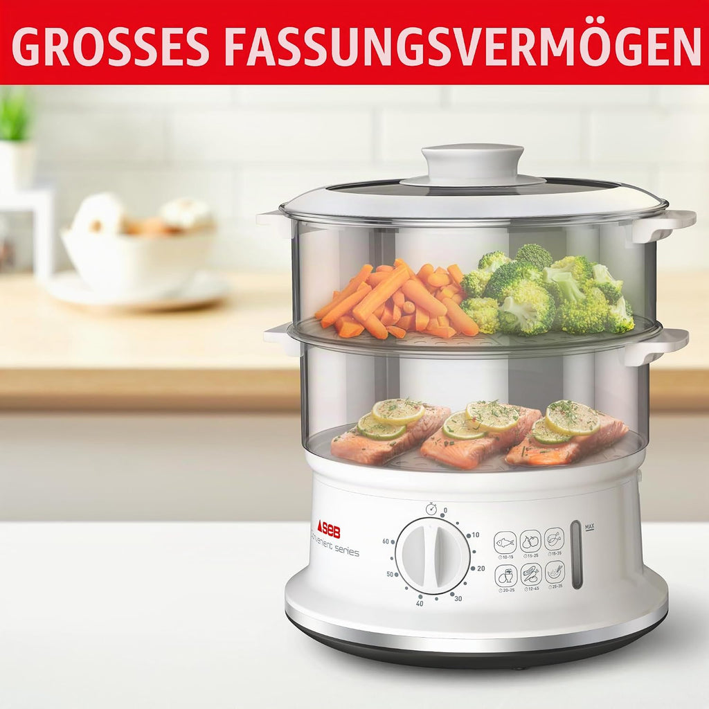 Seb VC145100 Dampfgarer, Edelstahl, 6 l