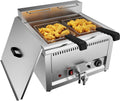 Kommerzielle Elektrische Fritteuse 22L Friteuse mit Fett Ohne Stecker