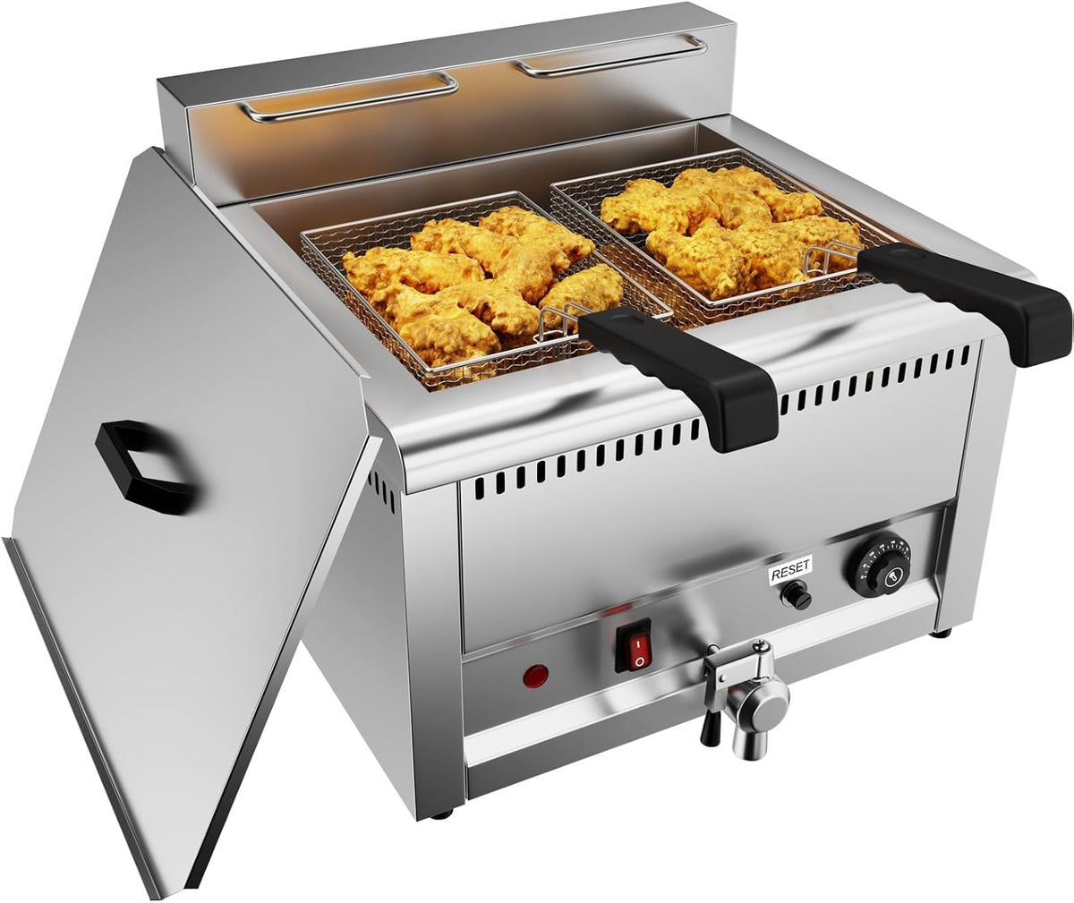 Kommerzielle Elektrische Fritteuse 22L Friteuse mit Fett Ohne Stecker