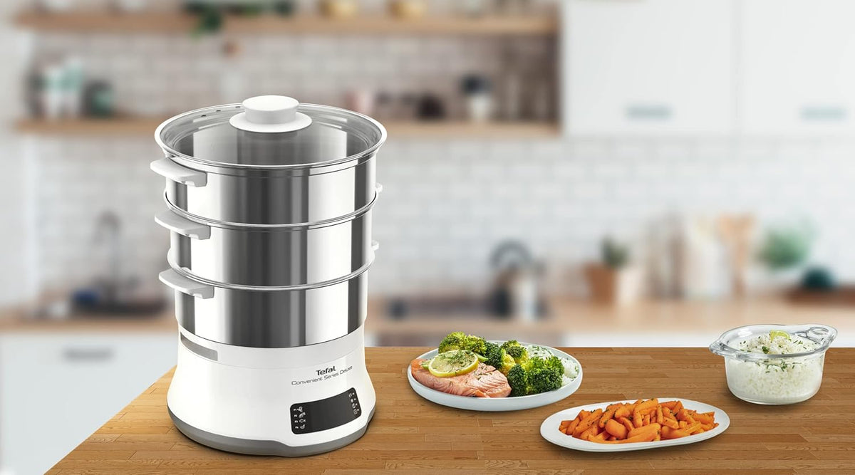 Tefal Convenient Series Deluxe Dampfgarer, einfacher Touchscreen