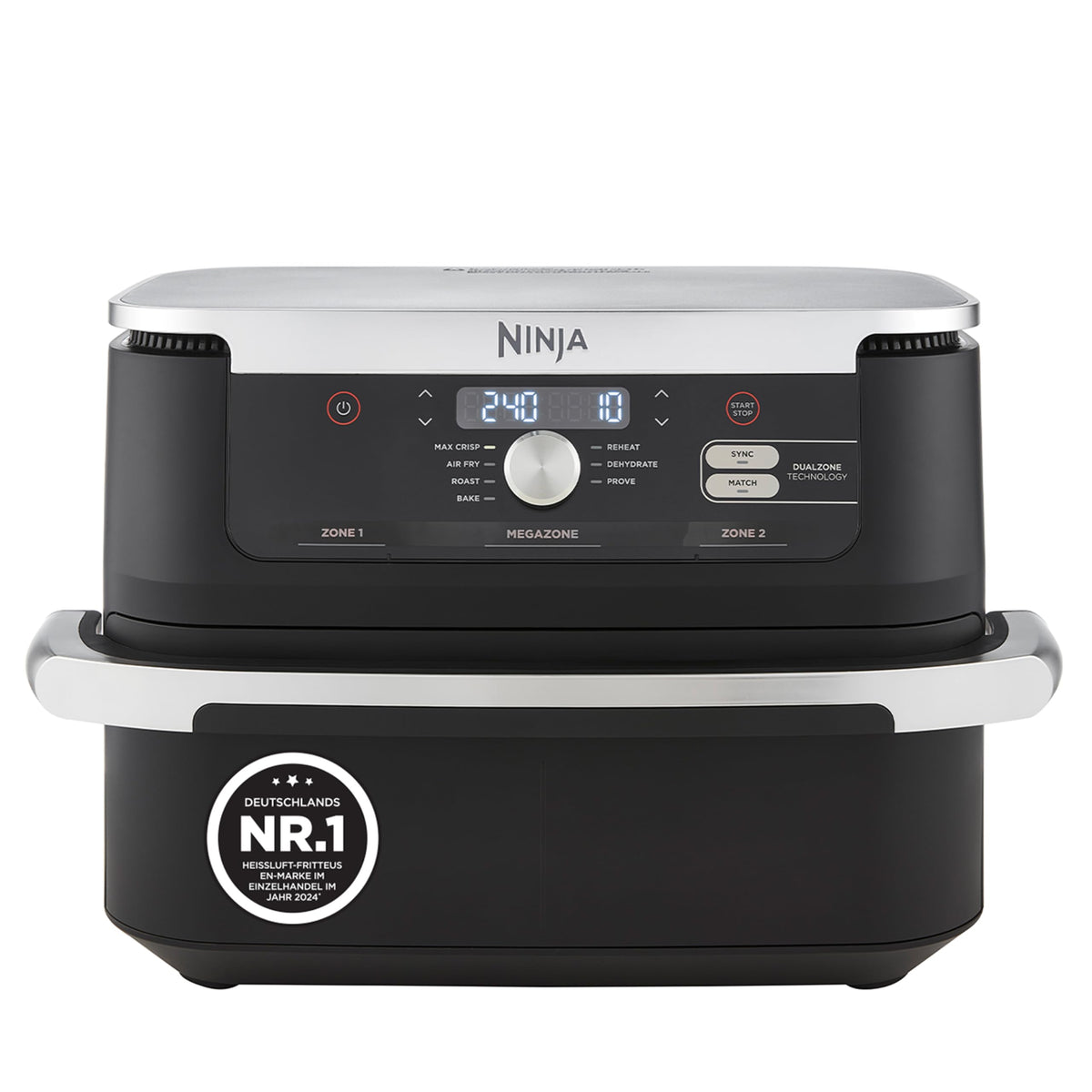 Ninja Foodi FlexDrawer Heißluftfritteuse, Dual Zone, Stone Gold AF500EUSD