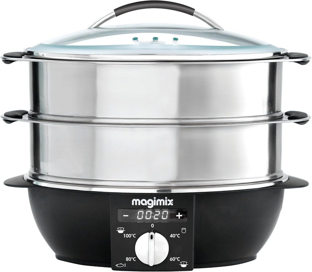 magimix Dampfgarer 1900 W,2 Ebenen 5,5 L, Edelstahl