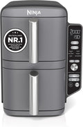 Ninja Double Stack XL Air Fryer Heißluftfritteuse, 9,5L Airfryer, SL400EU
