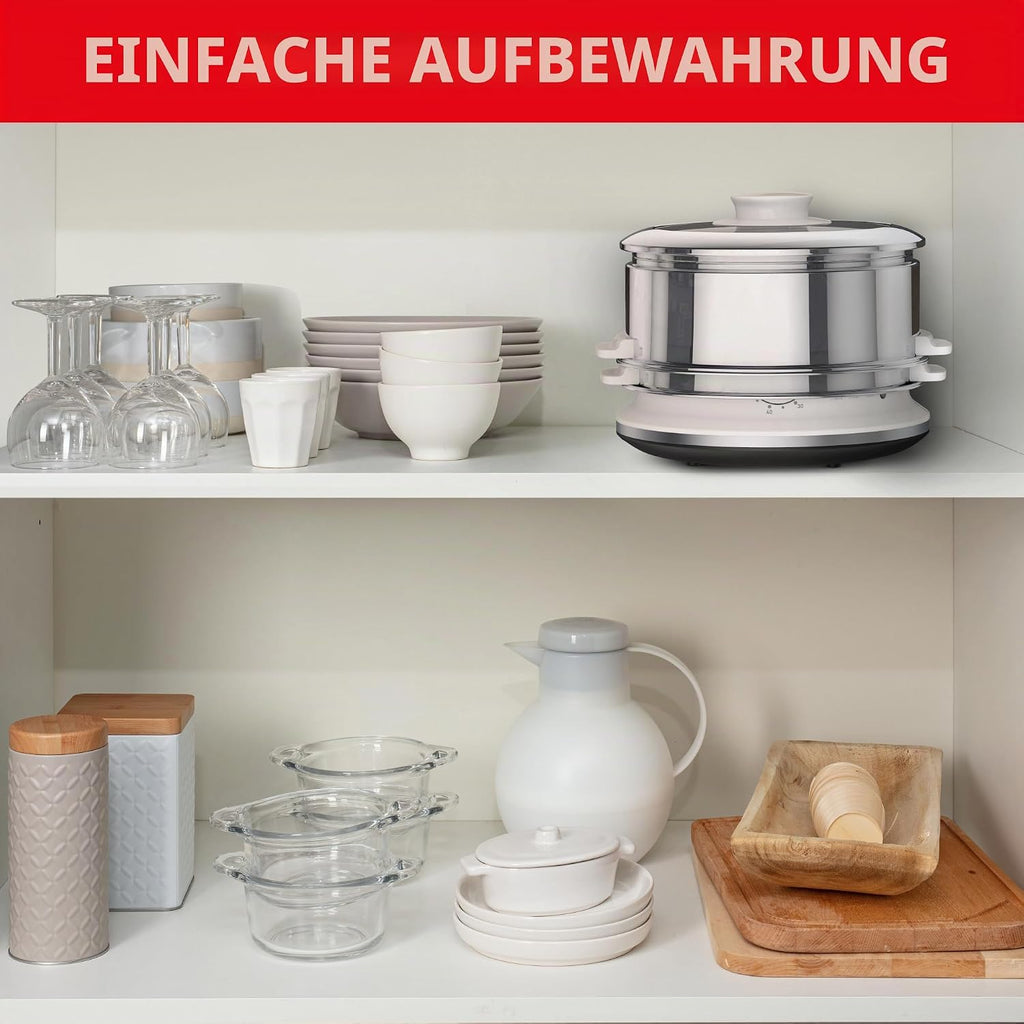 Seb VC145100 Dampfgarer, Edelstahl, 6 l