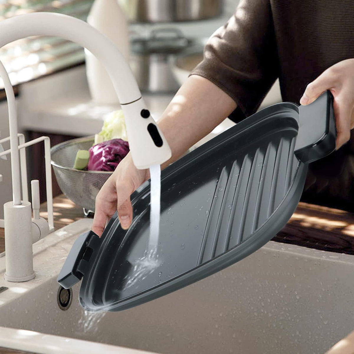 Taylor Swoden Arthur Dampfgarer mit Timer, Ultrakompakter Dampfgarer mit 3 Einschüben, BPA-frei, Programmierbar, Voreingestellte Programme, Warmhaltefunktion, 6 L, 1250 W