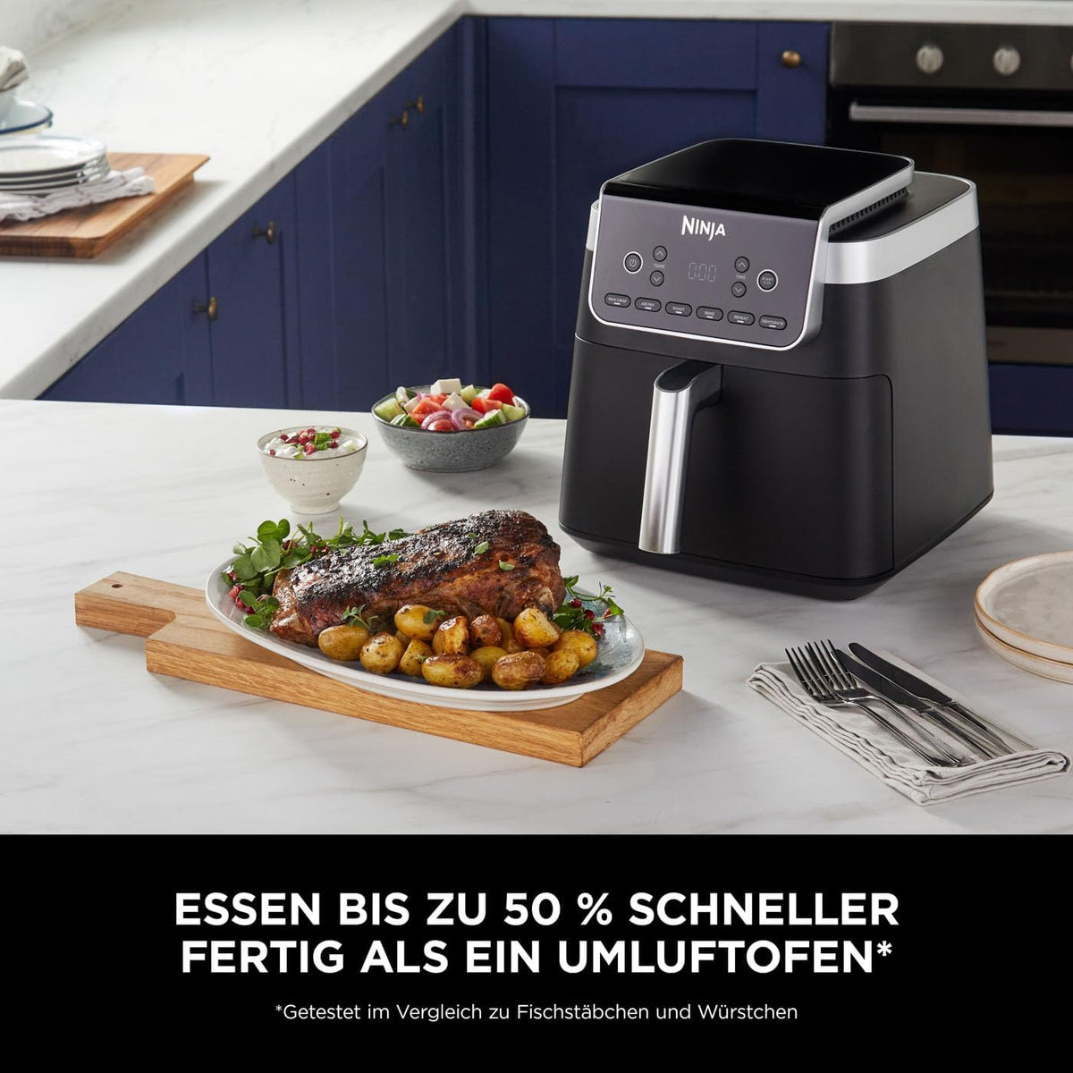Ninja Air Fryer Heißluftfritteuse MAX PRO, 6,2L, Antihaftbeschichtung